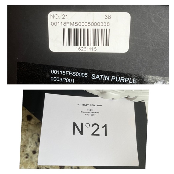 Rare!!! No. 21 Billy Satin Purple Designer Luxury Sneakers NIB NWT - Picture 16 of 16